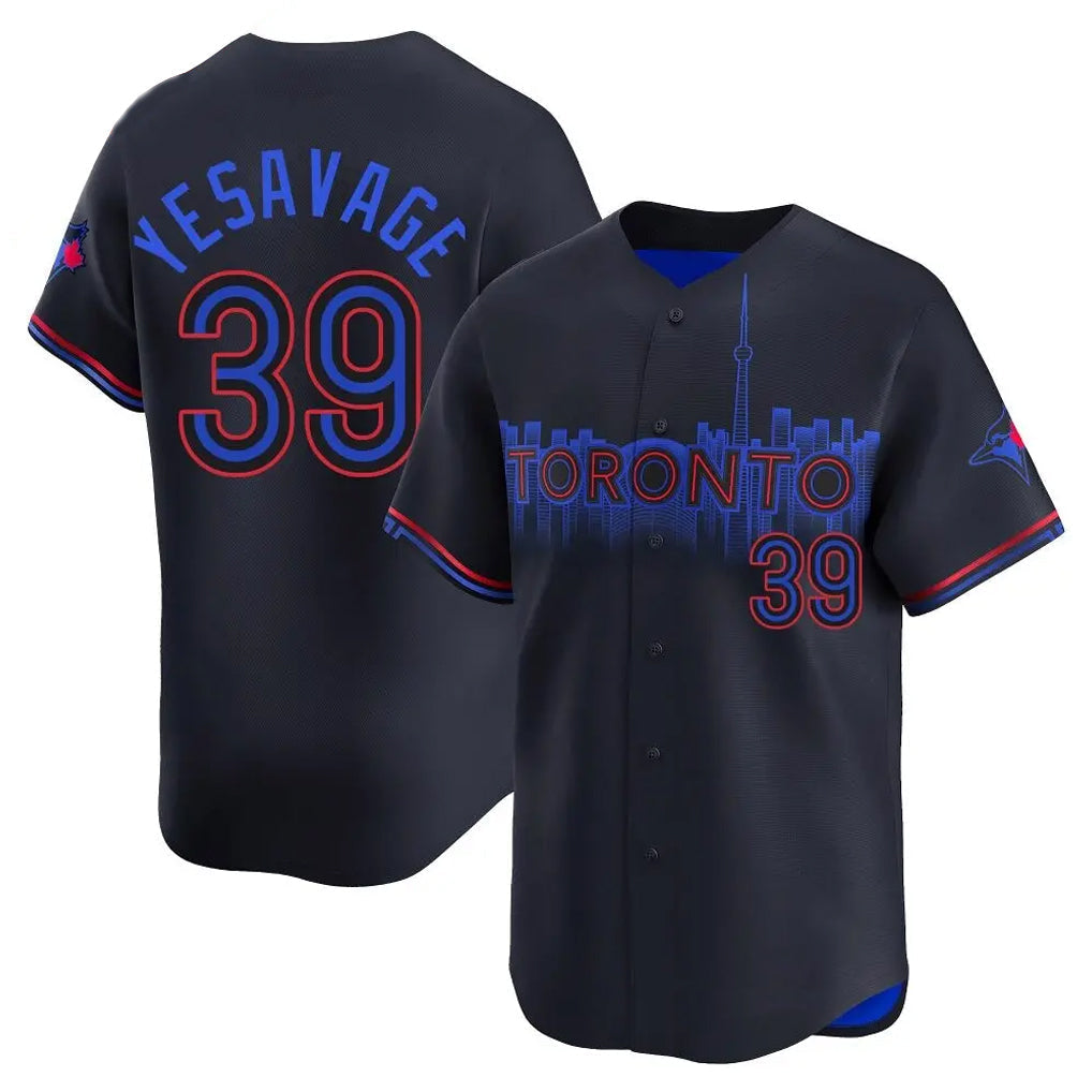 Fenge T.Blue Jays #39 Trey Yesavage Player Black City Connect Limited Stitched Jerseys