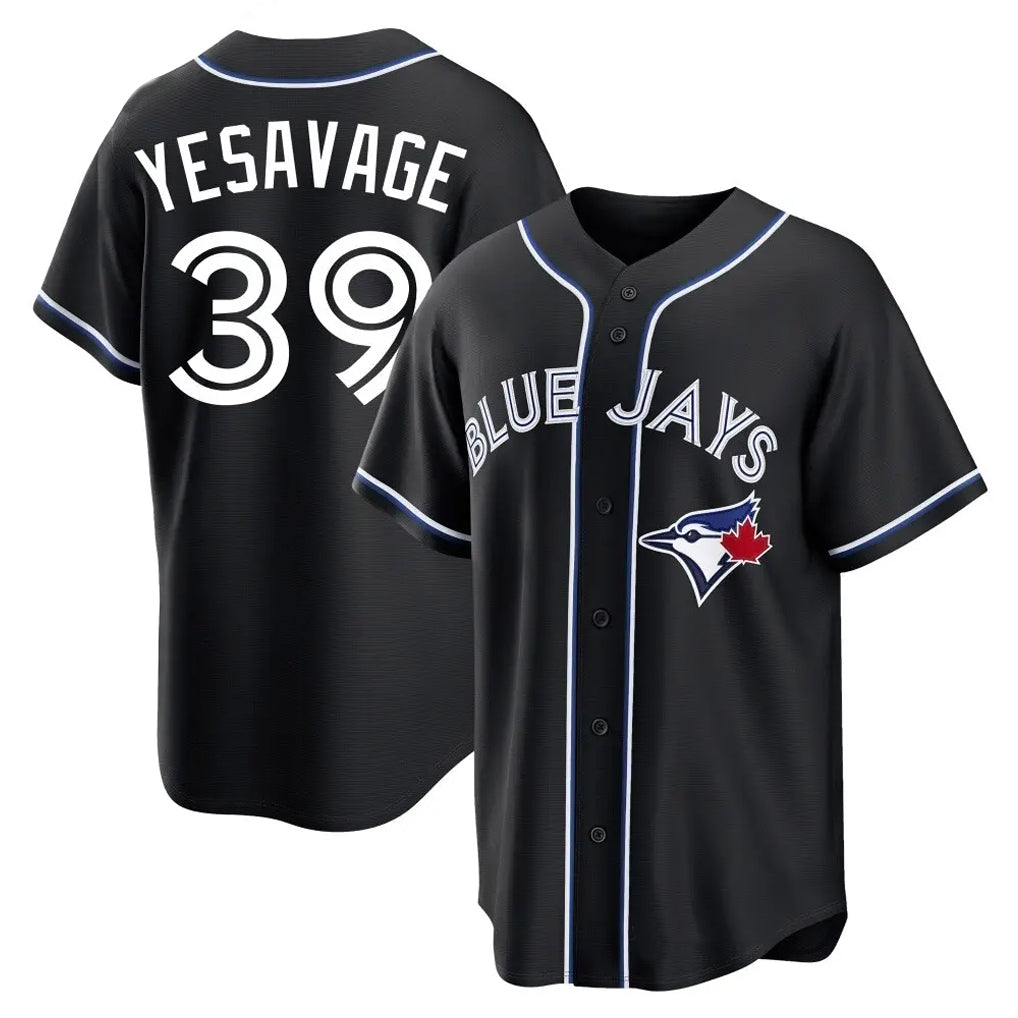 Fenge T.Blue Jays #39 Trey Yesavage Player Black Home Game Stitched Jerseys