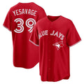 Fenge T.Blue Jays #39 Trey Yesavage Player Red Home Game Stitched Jerseys