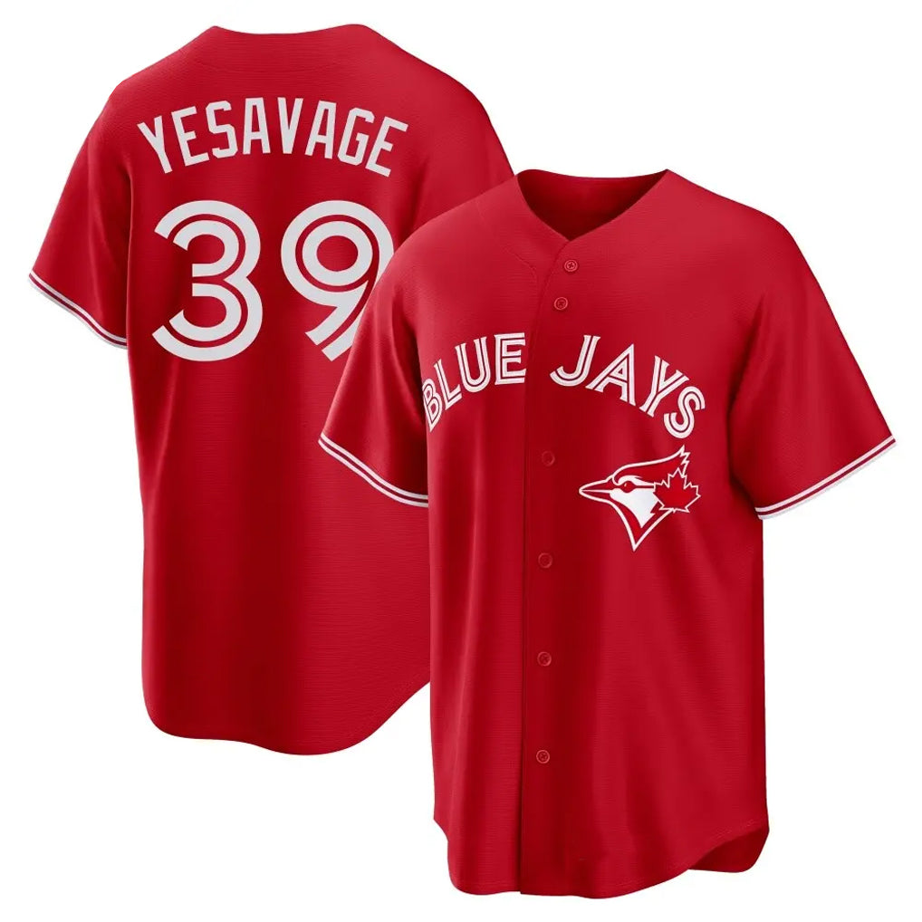 Fenge T.Blue Jays #39 Trey Yesavage Player Red Home Game Stitched Jerseys