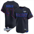Fenge T.Blue Jays #47 Addison Barger Player Black 2025 World Series City Connect Stitched Jerseys