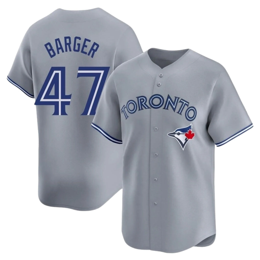 Fenge T.Blue Jays #47 Addison Barger Player Gray Replica Stitched Jerseys