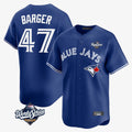Fenge T.Blue Jays #47 Addison Barger Player Navy 2025 World Series Limited Stitched Jerseys