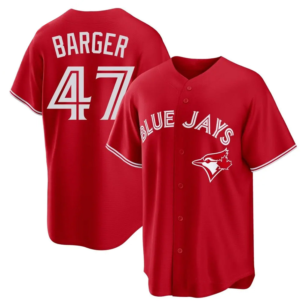 Fenge T.Blue Jays #47 Addison Barger Player Red Home Limited Game Stitched Jerseys