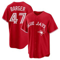 Fenge T.Blue Jays #47 Addison Barger Player Red Home Limited Game Stitched Jerseys
