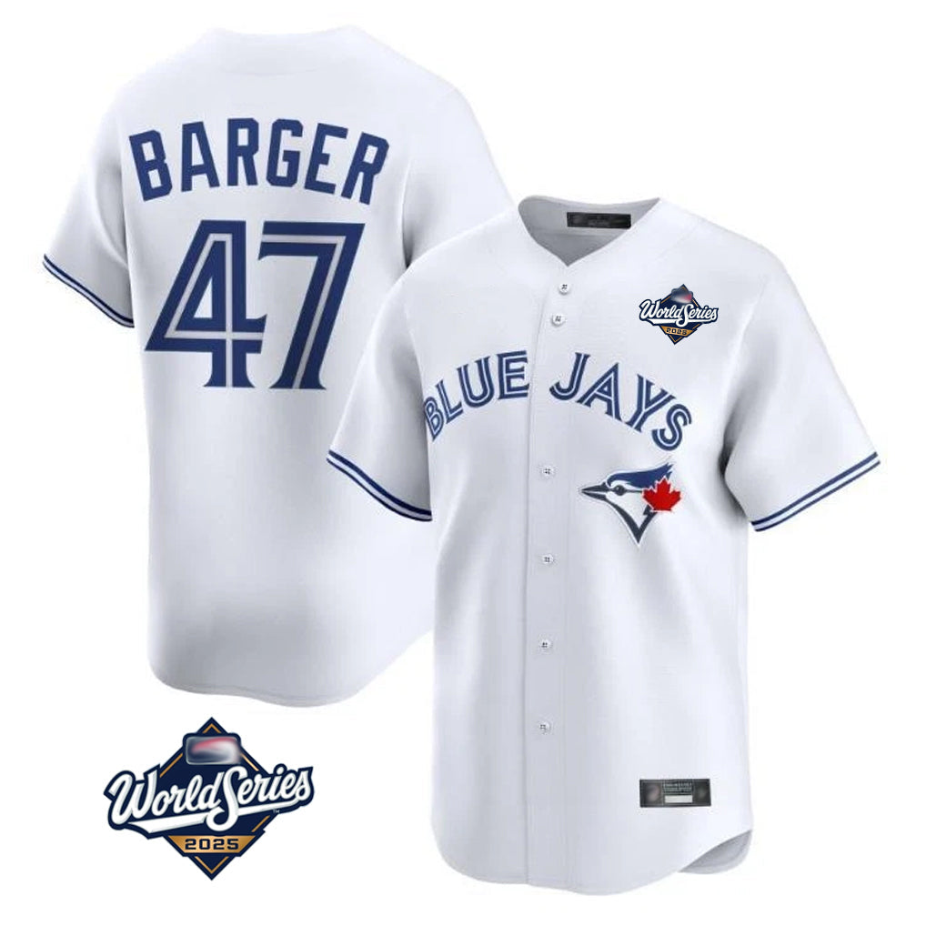 Fenge T.Blue Jays #47 Addison Barger Player White 2025 World Series Limited Stitched Jerseys