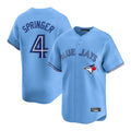 Fenge T.Blue Jays #4 George Springer Player Blue Home Game Stitched Jerseys