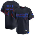 Fenge T.Blue Jays #57 Shane Bieber Player Black City Connect Limited Home Stitched Jerseys