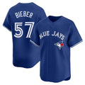 Fenge T.Blue Jays #57 Shane Bieber Player Royal Home Stitched Jerseys