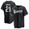 Fenge T.Rangers #21 Jake Burger Player Black Home Limited Stitched Jerseys