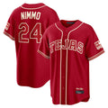 Fenge T.Rangers #24 Brandon Nimmo Player Red 2026 City Connect Stitched Jerseys
