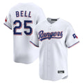 Fenge T.Rangers #25 Buddy Bell Player White Home Limited Stitched Jerseys