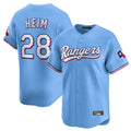 Fenge T.Rangers #28 Jonah Heim Player Light Blue Home Limited Stitched Jerseys