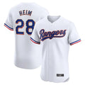 Fenge T.Rangers #28 Jonah Heim Player White Gold Collection Limited Elite Stitched Jerseys
