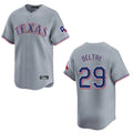 Fenge T.Rangers #29 Adrian Beltre Player Gray Home Limited Stitched Jerseys