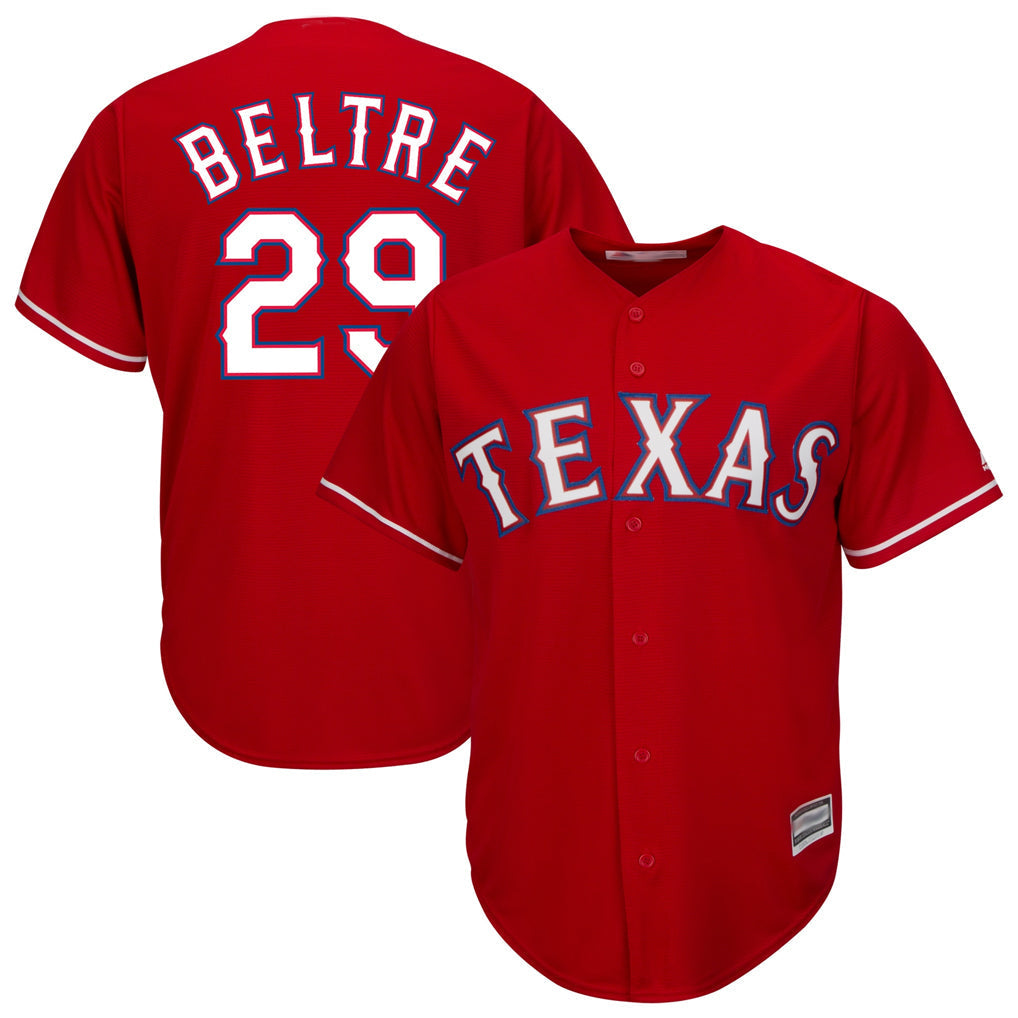 Fenge T.Rangers #29 Adrian Beltre Player Red Majestic Alternate Cool Stitched Jerseys