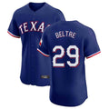 Fenge T.Rangers #29 Adrian Beltre Player Royal Home Limited Elite Stitched Jerseys
