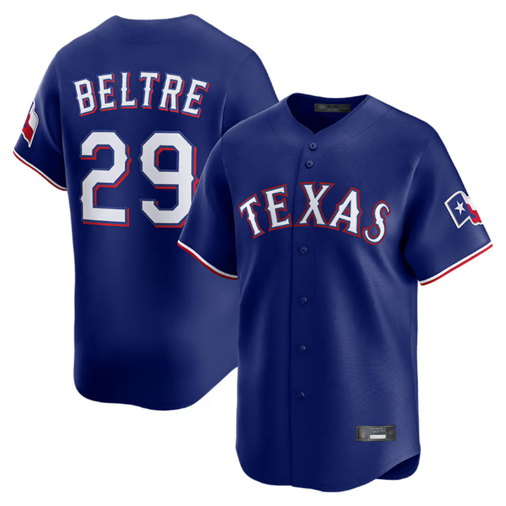 Fenge T.Rangers #29 Adrian Beltre Player Royal Home Limited Stitched Jerseys