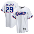 Fenge T.Rangers #29 Adrian Beltre Player White Home Game Stitched Jerseys
