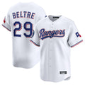 Fenge T.Rangers #29 Adrian Beltre Player White Home Limited Stitched Jerseys