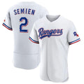 Fenge T.Rangers #2 Marcus Semien Player Gold Collection Limited White Elite Stitched Jerseys