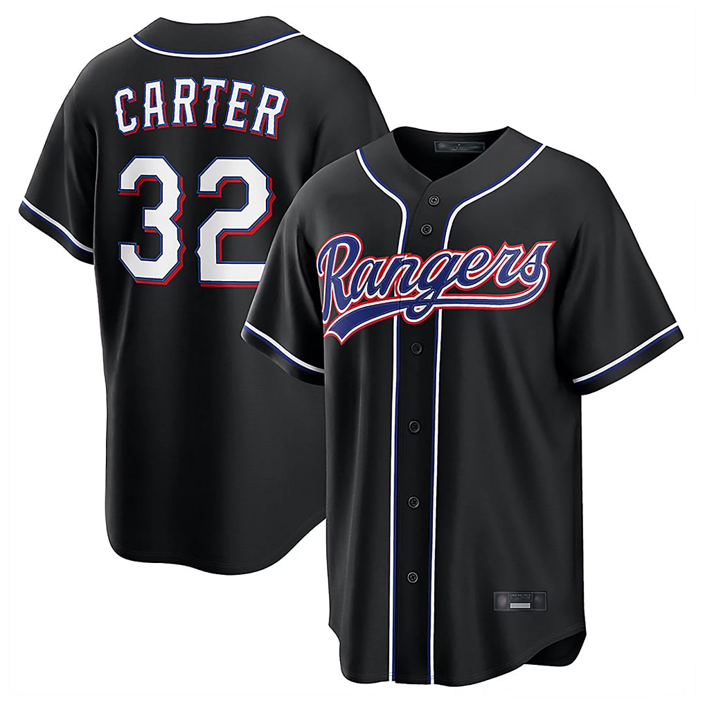Fenge T.Rangers #32 Evan Carter Player Black 2026 Out Fashion Replica Stitched Jerseys