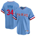 Fenge T.Rangers #34 Nolan Ryan Player Light Blue Cooperstown Collection Limited Stitched Jerseys