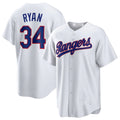 Fenge T.Rangers #34 Nolan Ryan Player White Home Game Stitched Jerseys