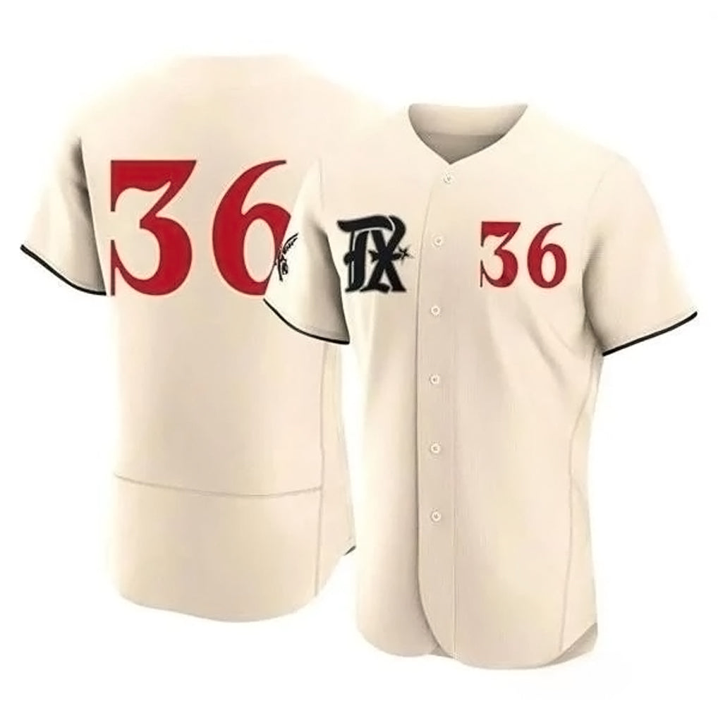 Fenge T.Rangers #36 Wyatt Langford Player Cream Limited City Connect Elite Stitched Jerseys