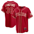 Fenge T.Rangers #36 Wyatt Langford Player Red 2026 City Connect Limited Stitched Jerseys