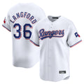 Fenge T.Rangers #36 Wyatt Langford Player White Home Limited Stitched Jerseys
