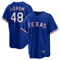 Fenge T.Rangers #48 Jacob deGrom Player Royal Home Game Stitched Jerseys