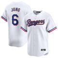 Fenge T.Rangers #6 Josh Jung Player Gold Collection Limited White Stitched Jerseys