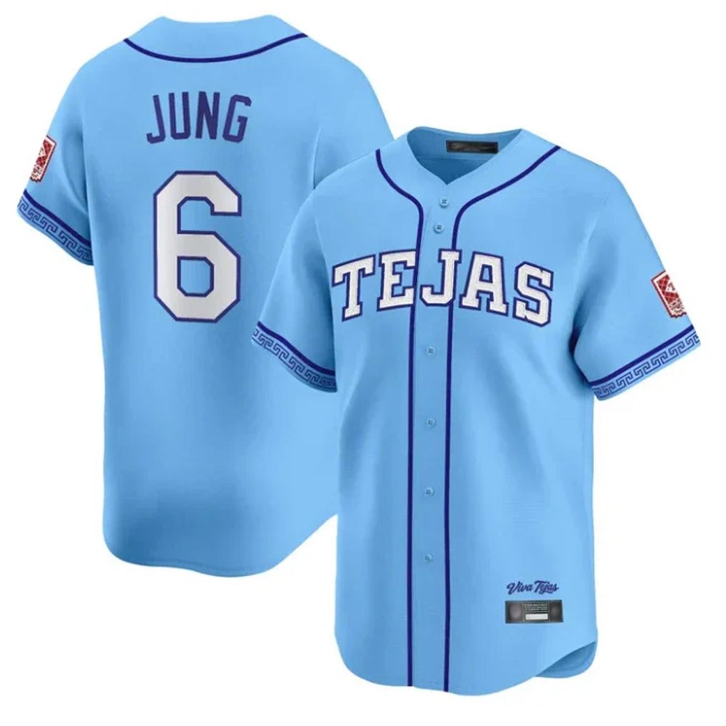 Fenge T.Rangers #6 Josh Jung Player Light Blue 2026 City Connect Limited Stitched Jerseys