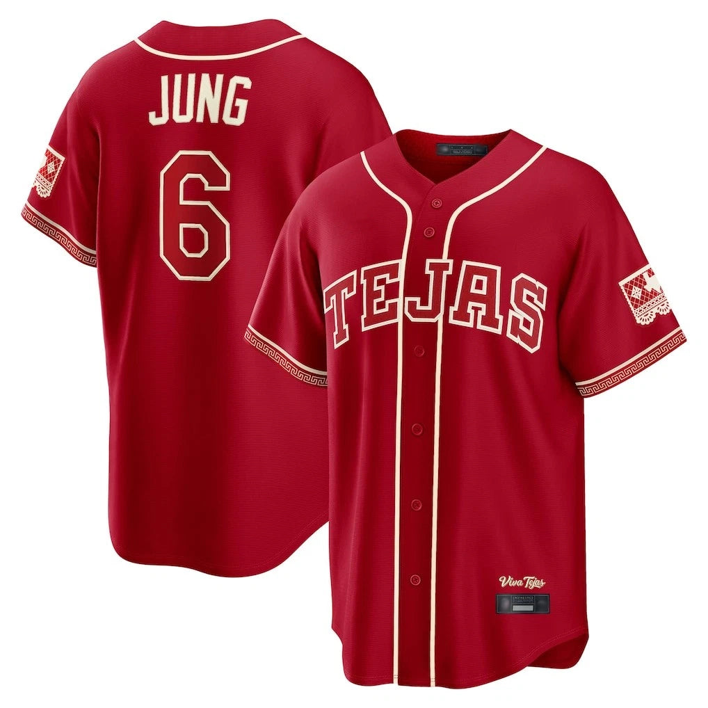 Fenge T.Rangers #6 Josh Jung Player Red 2026 City Connect Limited Stitched Jerseys