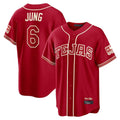 Fenge T.Rangers #6 Josh Jung Player Red 2026 City Connect Limited Stitched Jerseys