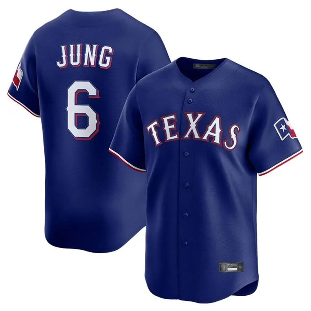Fenge T.Rangers #6 Josh Jung Player Royal Home Limited Stitched Jerseys