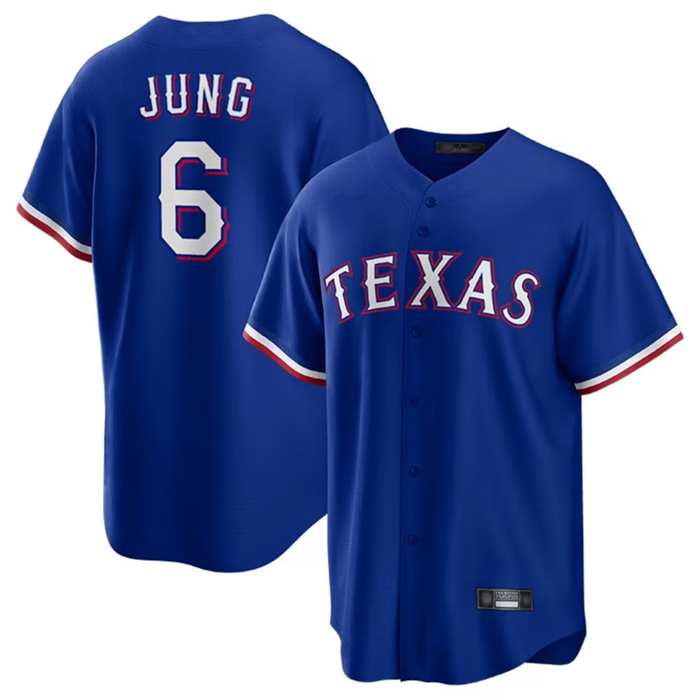 Fenge T.Rangers #6 Josh Jung Player Royal Limited Home Stitched Jerseys