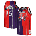 Fenge T.Raptors Mitchell & Ness Purple Red Big & Tall Hardwood Classics 1998-99 Split Swingman Jerseys