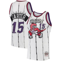 Fenge T.Raptors #15 Vince Carter Mitchell & Ness White 1998-99 Hardwood Classics Swingman Jerseys