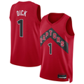 Fenge T.Raptors #1 Gradey Dick Red Swingman Player Jerseys - Icon Edition