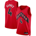 Fenge T.Raptors #4 Scottie Barnes Red Swingman Jerseys - Icon Edition
