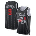Fenge T.Raptors #9 RJ Barrett Black 2025-26 Swingman Jerseys - City Edition
