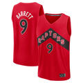 Fenge T.Raptors #9 RJ Barrett Red Fast Break Jerseys - Icon Edition