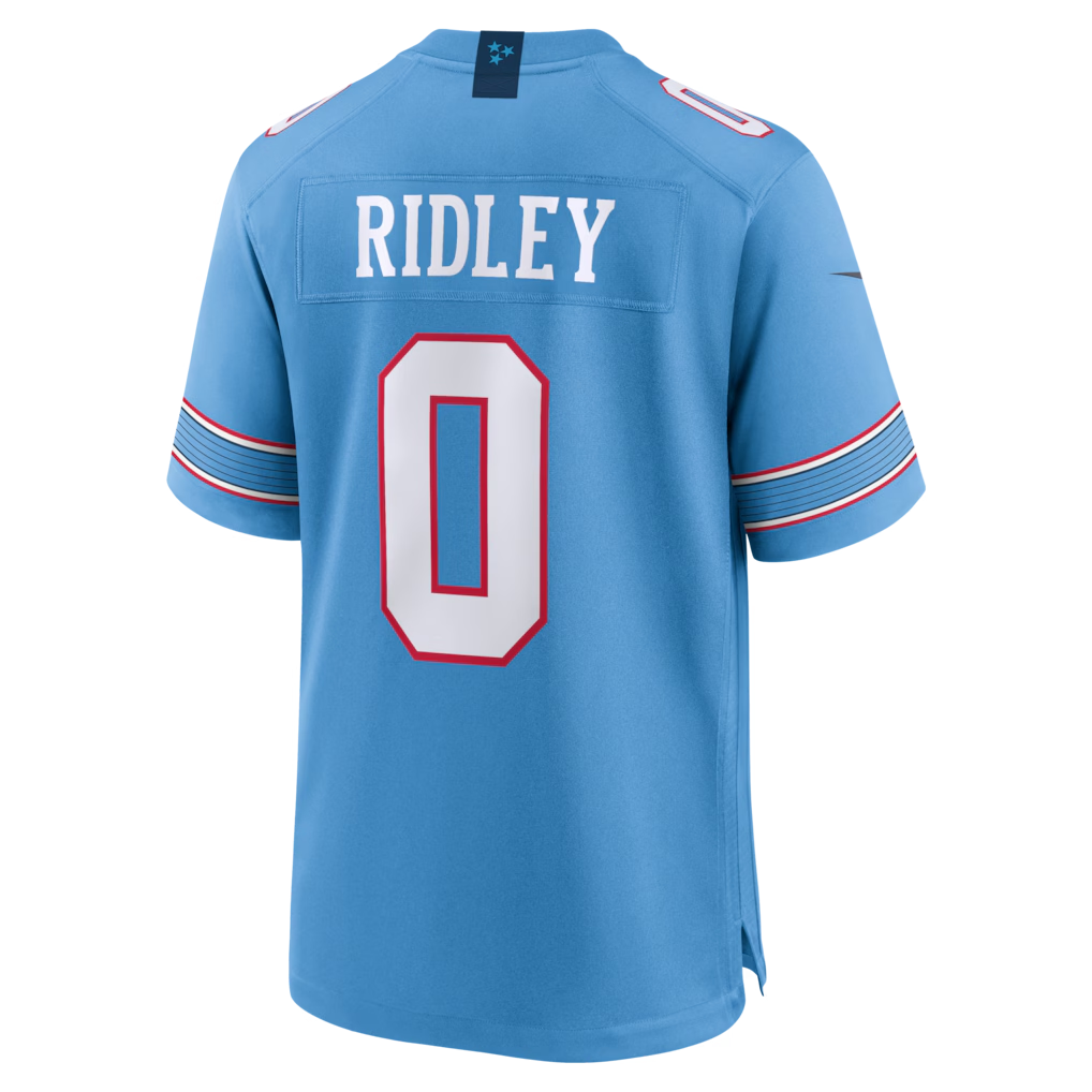 Fenge T.Titans #0 Calvin Ridley Light Blue Game Stitched Jerseys