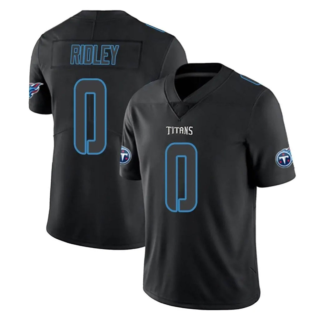 Fenge T.Titans #0 Calvin Ridley Player Black Impact Limited Home Game Stitched Jerseys