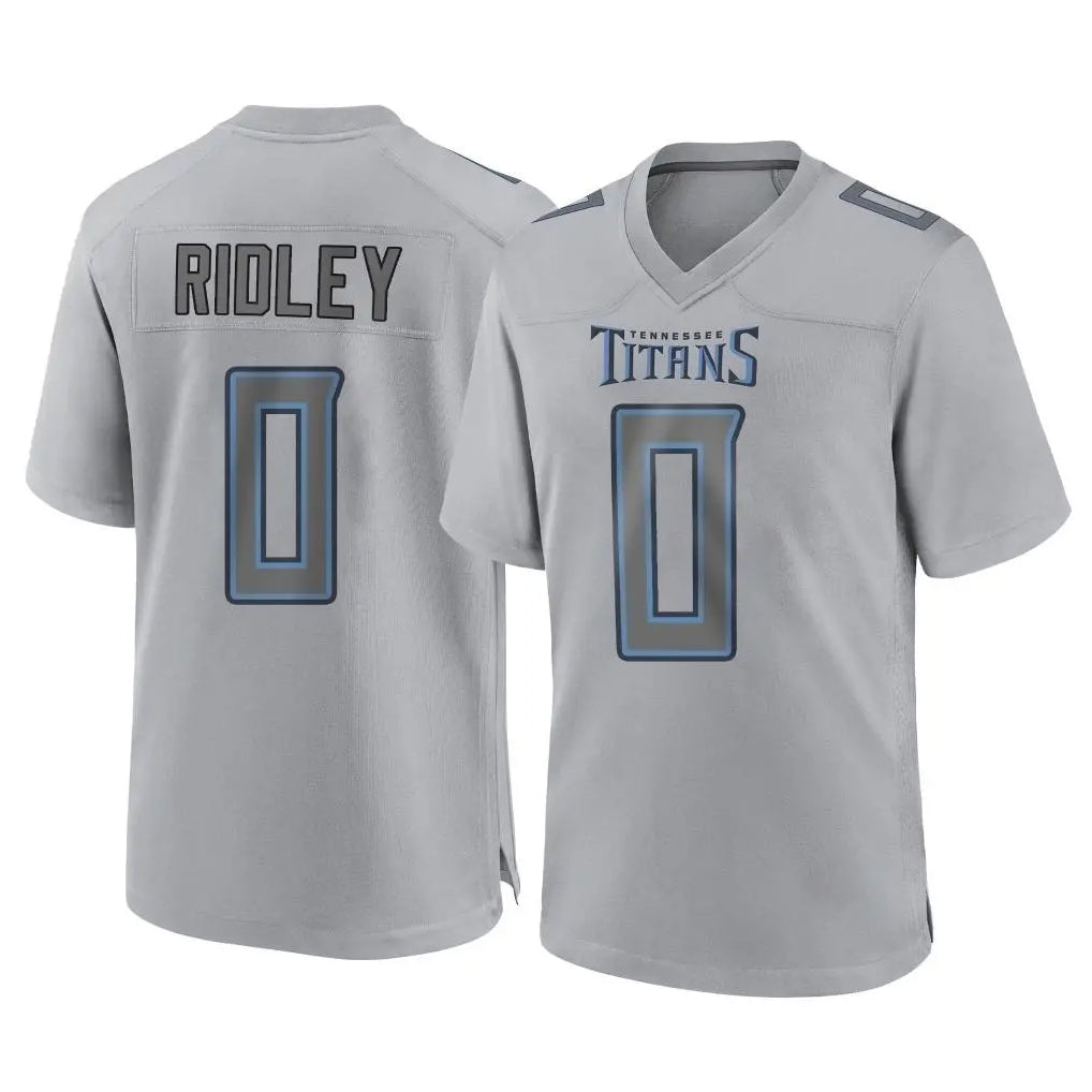 Fenge T.Titans #0 Calvin Ridley Player Gray Atmosphere Fashion Home Game Stitched Jerseys