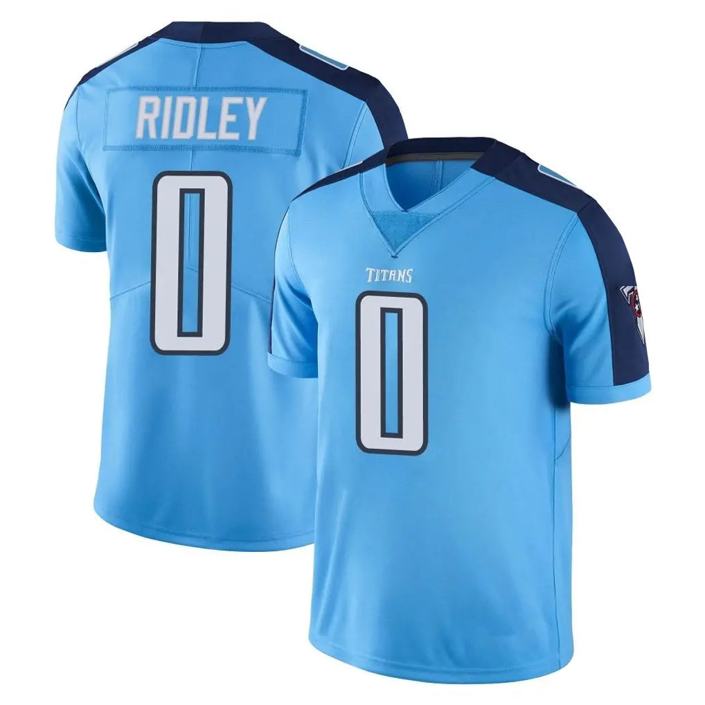 Fenge T.Titans #0 Calvin Ridley Player Light Blue Limited Color Rush Home Game Stitched Jerseys