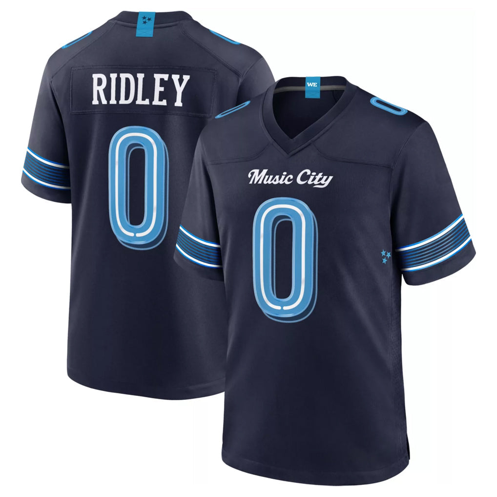 Fenge T.Titans #0 Calvin Ridley Player Navy 2026 Rivalries Collection Home Game Stitched Jerseys