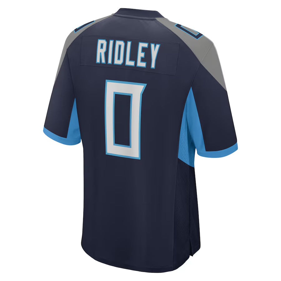 Fenge T.Titans #0 Calvin Ridley Player Navy Home Game Stitched Jerseys